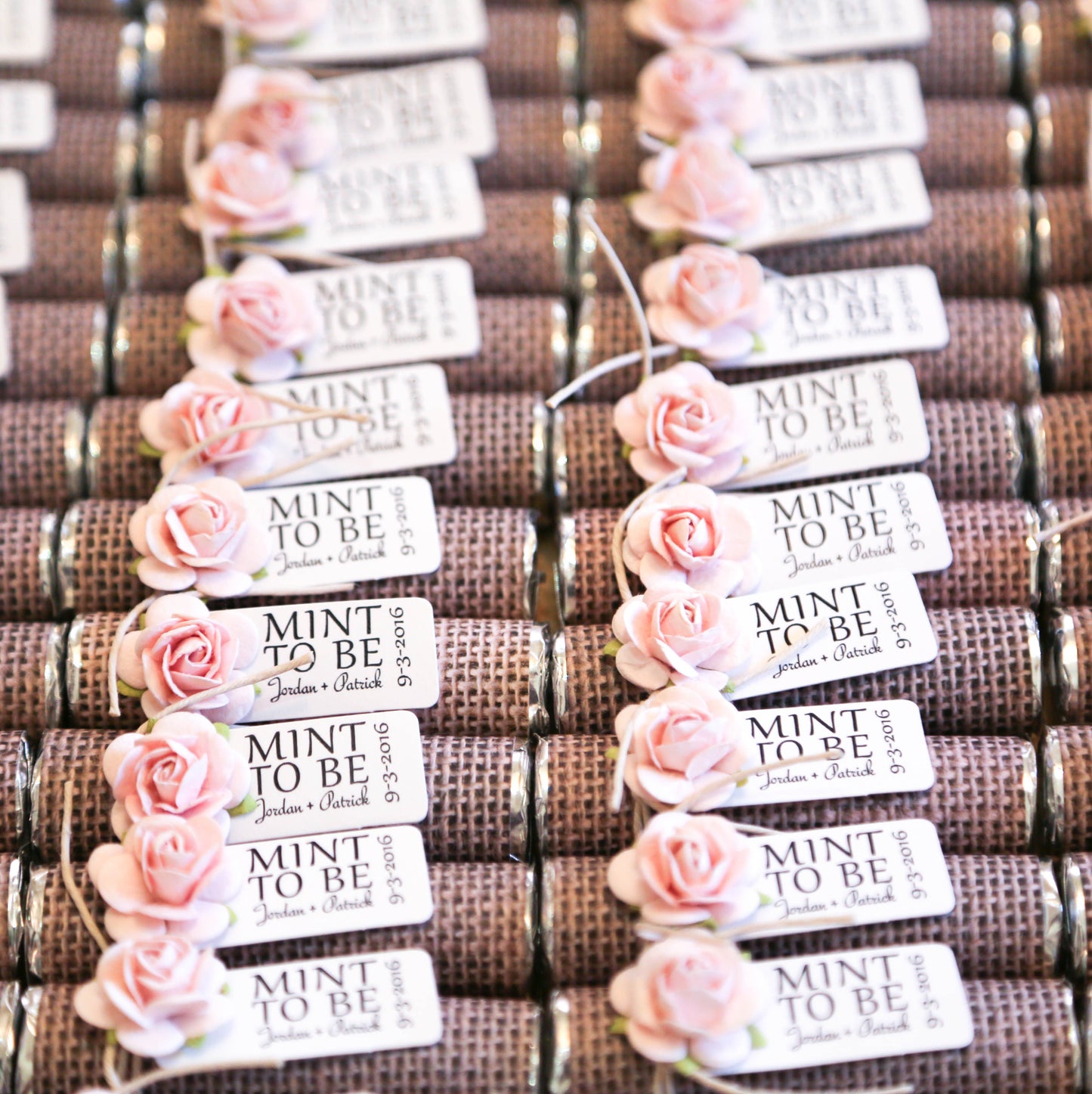 Custom Mints, Mint To Be, Wedding Favors, Personalized Mint Rolls