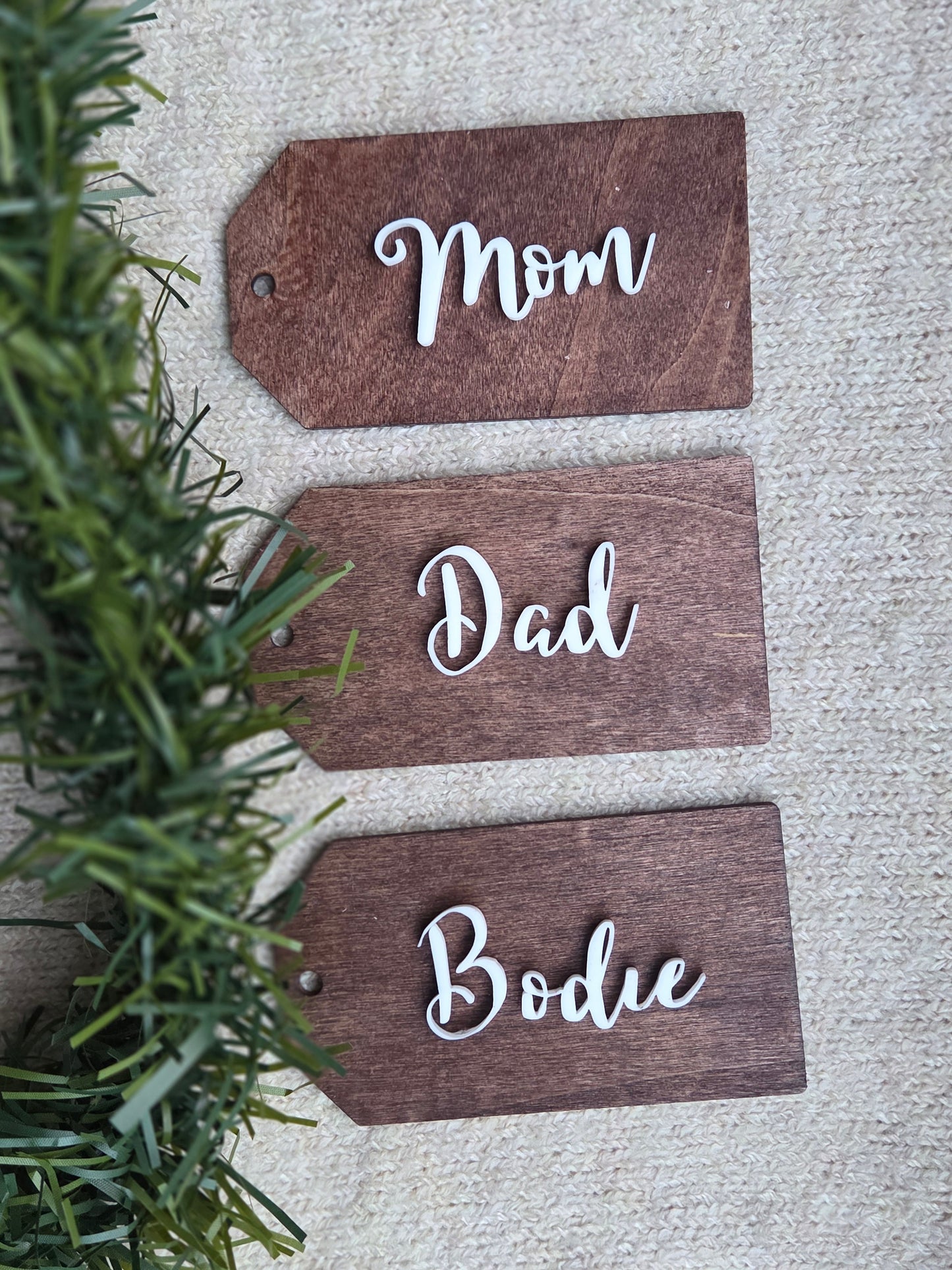 Stocking tags - Personalized