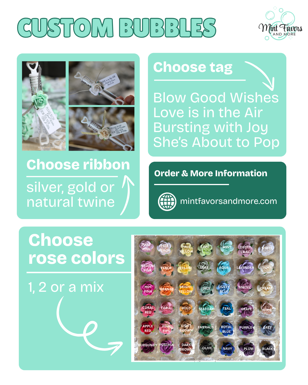 Gold and Ivory Wedding Bubbles